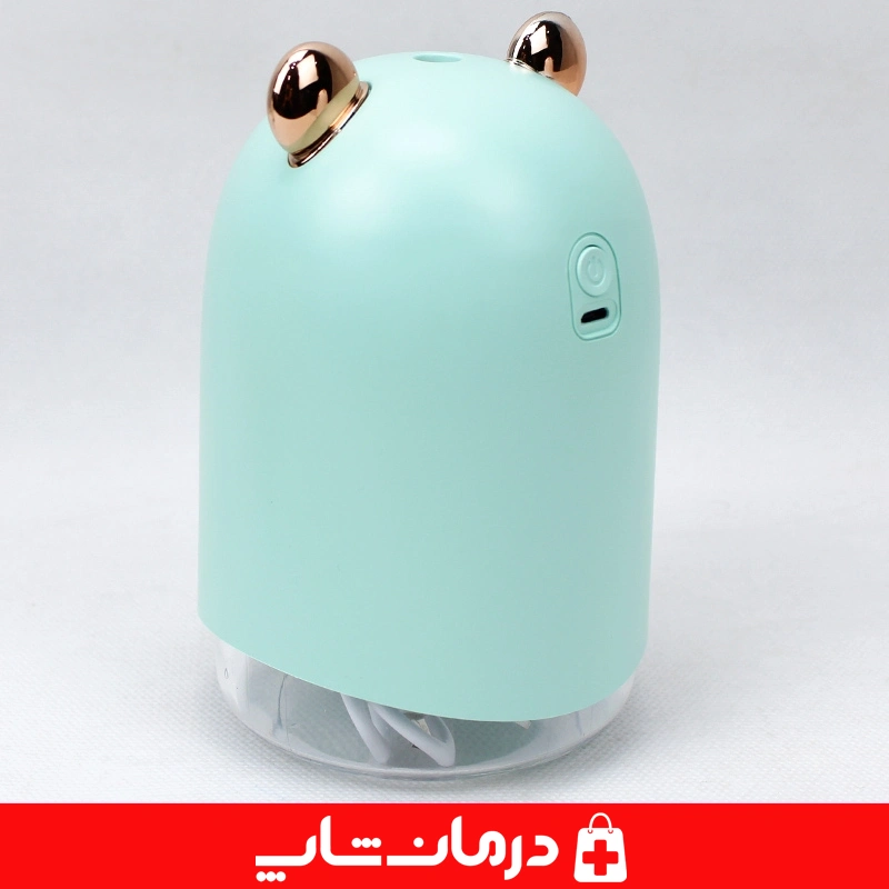 روطوبت ساز و بخور سرد mengchong x6 حجم 300ml رنگ سبز بخور سرد گربه ای کوچک کالا پزشکی 14