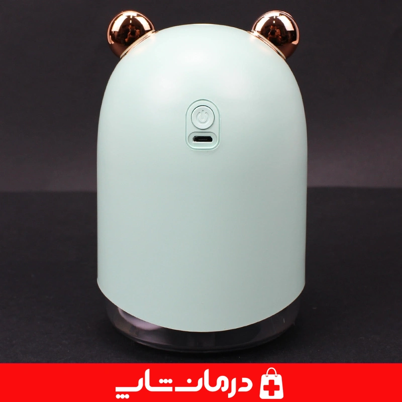 روطوبت ساز و بخور سرد mengchong x6 حجم 300ml رنگ سبز بخور سرد گربه ای کوچک کالا پزشکی 18
