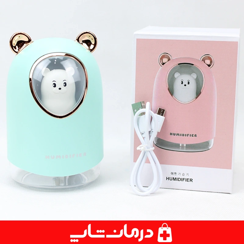 روطوبت ساز و بخور سرد mengchong x6 حجم 300ml رنگ سبز بخور سرد گربه ای کوچک کالا پزشکی 22