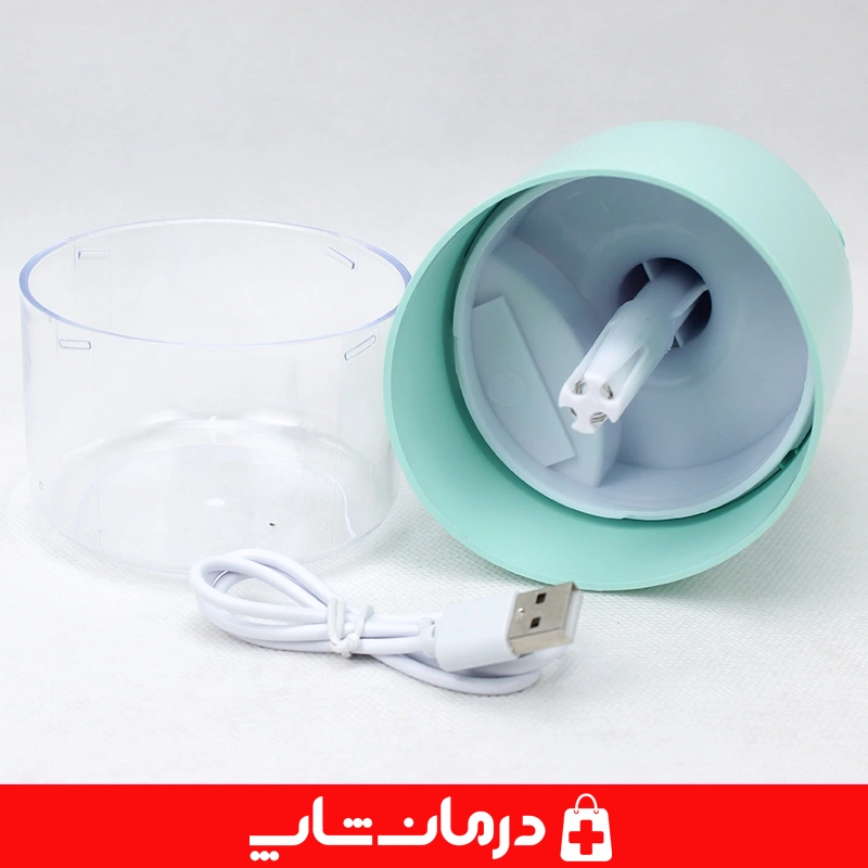 روطوبت ساز و بخور سرد mengchong x6 حجم 300ml رنگ سبز بخور سرد گربه ای کوچک کالا پزشکی 23