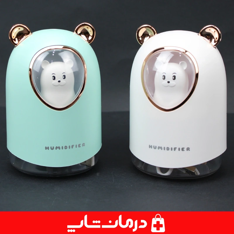 روطوبت ساز و بخور سرد mengchong x6 حجم 300ml رنگ سبز بخور سرد گربه ای کوچک کالا پزشکی 25