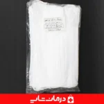 ظاهر-کامل-ماسک-3-لایه-ساده-سفید-ایزد-مهر-با-گیره-بینی-و-بند-کشی-نرم