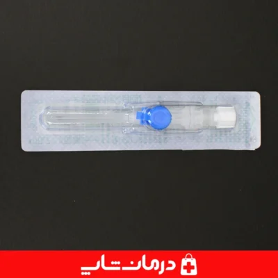 آنژوکت-آبی-گیج-22-مدی-پلاس-با-سوزن-استریل-و-بسته‌بندی-تکی