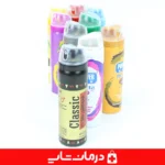 جزئیات چاپ شده روی بطری اسپری پاور من delta banana شامل ترکیبات و نحوه مصرف