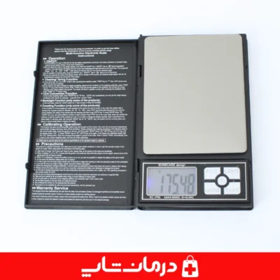 تصویر-ترازو-گرمی-دیجیتال-مدل-note-book-ec-p10-با-دقت-بالا-و-طراحی-زیبا-برای-استفاده-روزمره