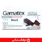 دستکش-نیتریل-گاماتکس-op-gamatex-مشکی-سایز-لارج-بدون-پودر-برای-پزشکان