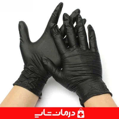 دستکش-نیتریل-مشکی-گاماتکس-مخصوص-آزمایشگاه-و-استفاده-در-مراکز-درمانی-و-تشخیصی