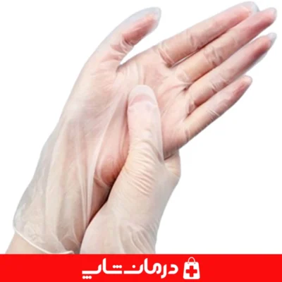 دستکش-پزشکی-گاماتکس-سایز-لارج-یکبار-مصرف