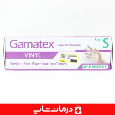 دستکش-گاماتکس-وینیل-پزشکی-کاربردی-ساخت-ایران-سایز-small-بدون-پروتئین-لاتکس
