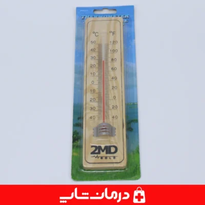 اندازه‌گیری-دما-با-دماسنج-جیوه-ای-چوبی-تو-ام-دی-برای-محیط-داخلی-و-خارجی
