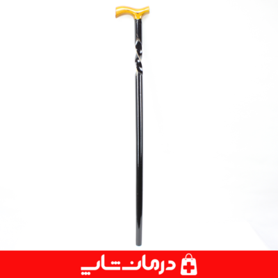عصای-چوبی-مدل-مارپیچ-دسته-ارگونومیک-برند-ایرانی-wooden-walking-cane