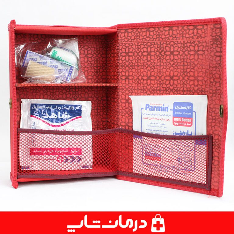 جعبه-اورژانس-کمک-اولیه-تجهیزات-پزشکی-کمک-اولیه-چسب-زخم-ضدعفونی-پد-یخ-فشرده
