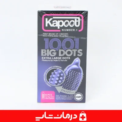 کاندوم-خاردار-کاپوت-کاندوم-خار-درشت-کاندوم-kapoot-1001-big-dots-کاندوم-تحریک-کننده-کاندوم-پرفروش-کاپوت